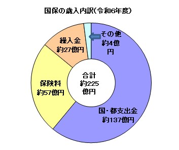 国保の歳入内訳（6年度）