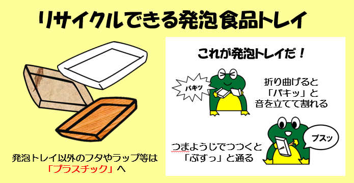 食品用発泡スチロール製トレイ