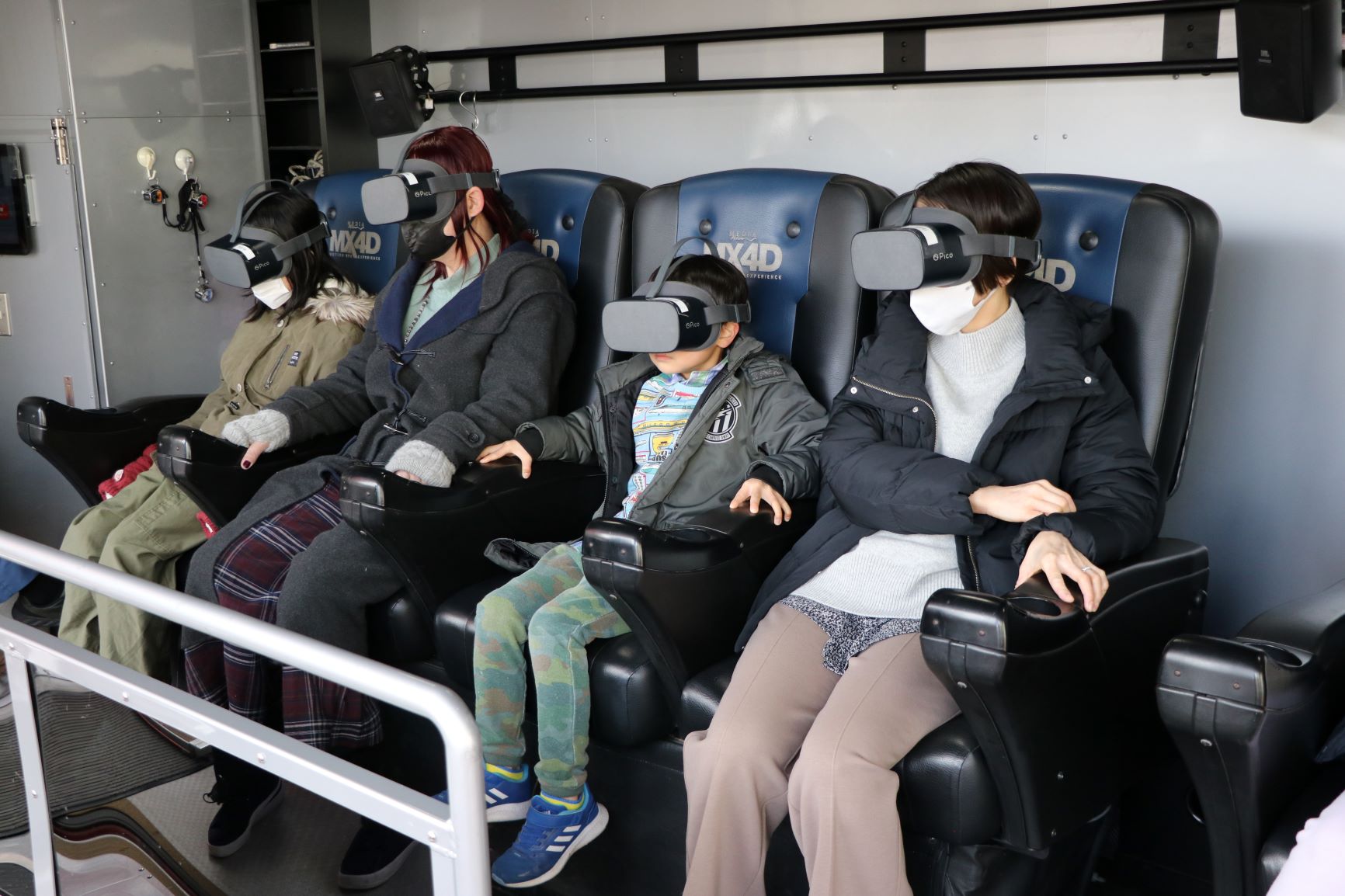 VR防災体験中の様子