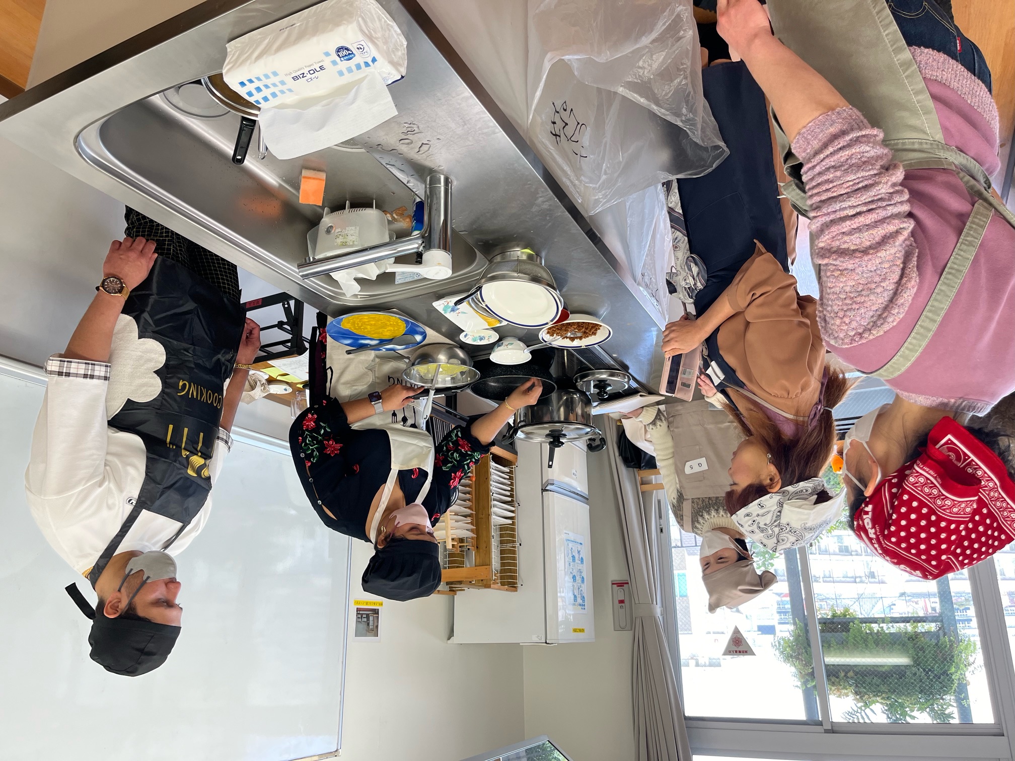 スリランカ料理教室の様子