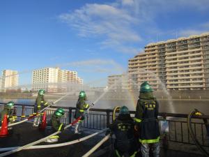 尾久消防団＿総合震災消防訓練1