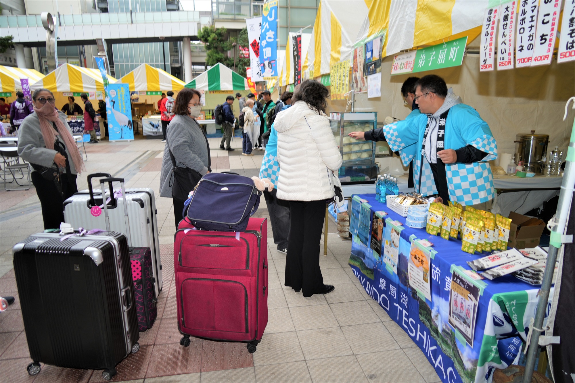 成田空港から着いたばかりのメキシコの御一行