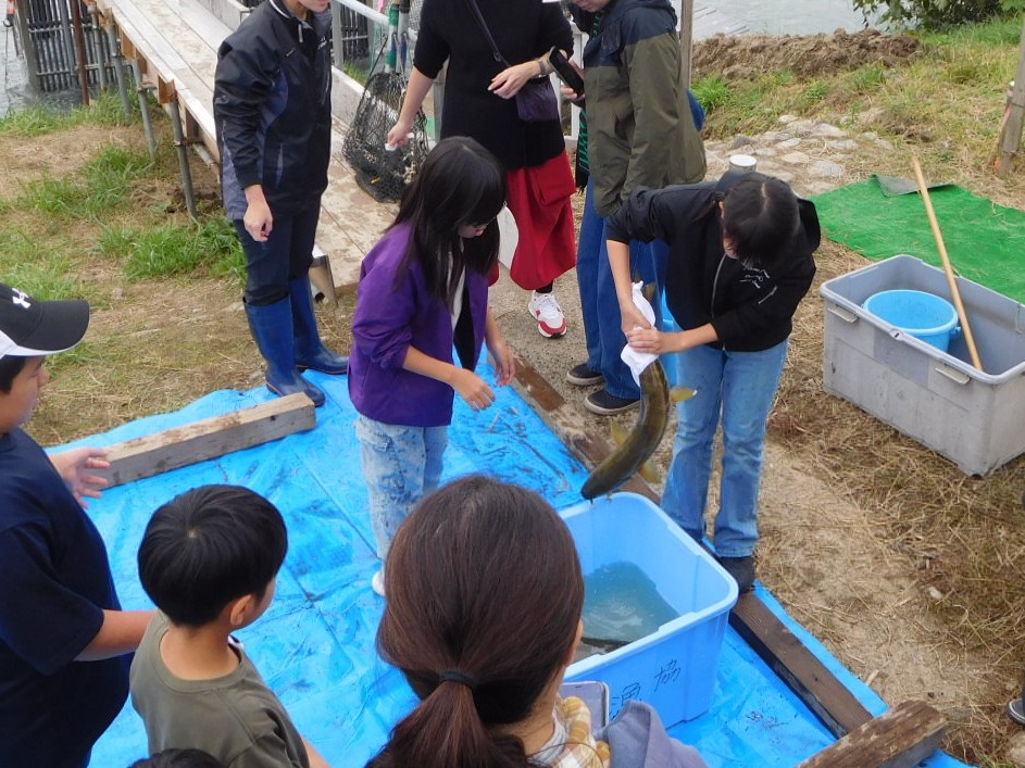 三面川鮭産漁協写真