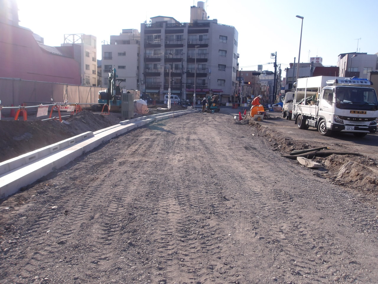 1工区街築施工中