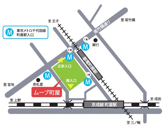 ムーブ町屋地図
